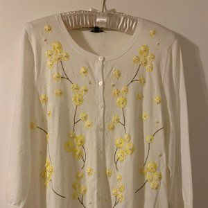 Talbots Beaded Sweater